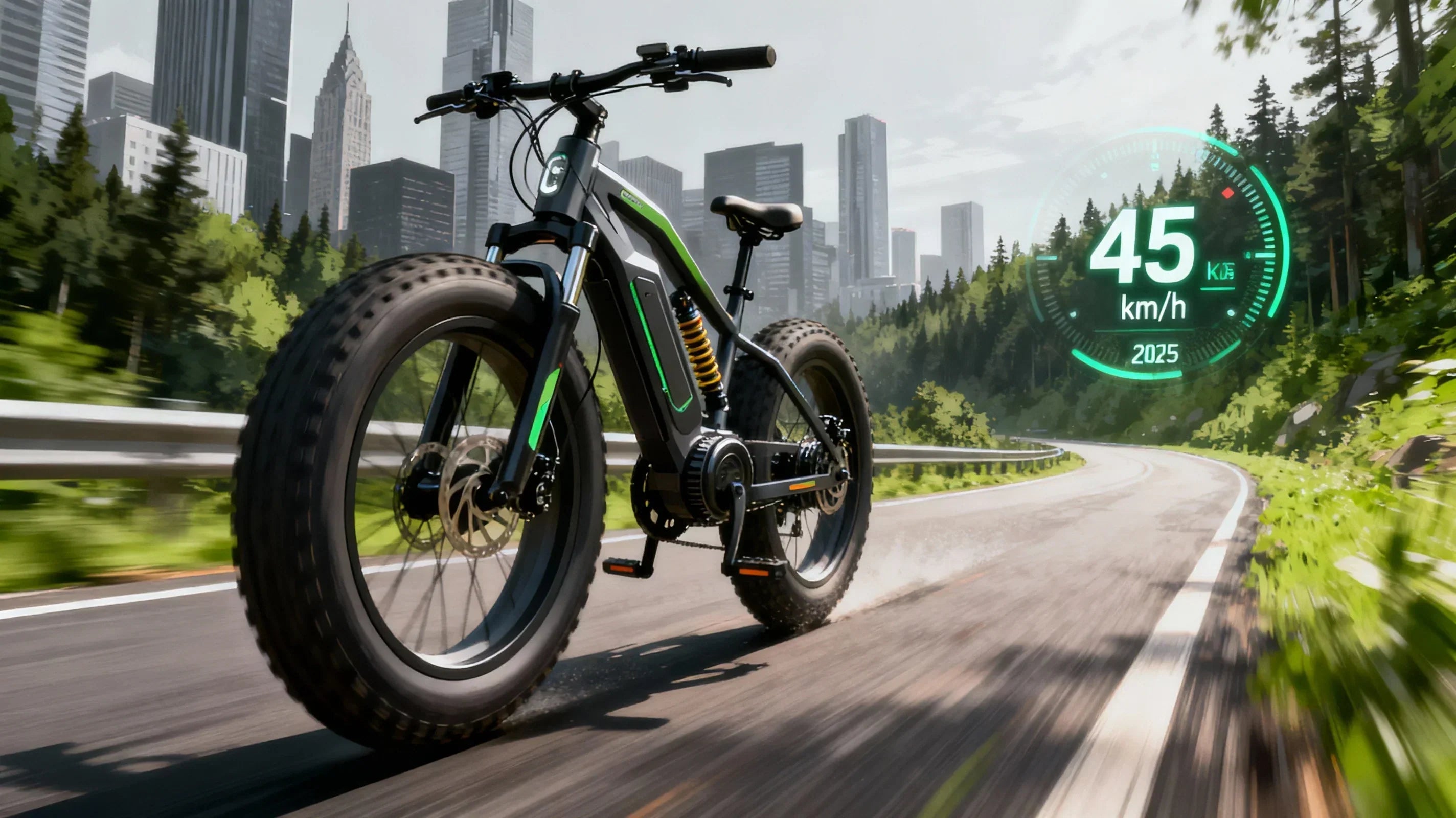 Fat bike électrique 45 km/h : les modèles les plus rapides, vitesses réelles, performances et cadre légal en 2026
